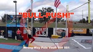 pole vault girl